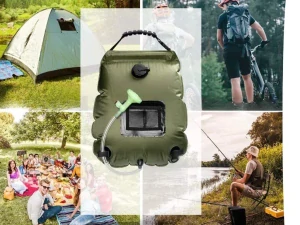 Solární kempingová sprcha s vestavěným teploměrem 20 l