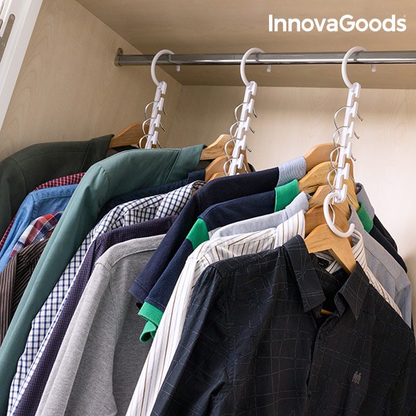 Věšák na ramínka na 40 oděvů InnovaGoods (24 částí)