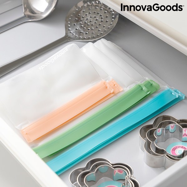 Sada hermetických sáčků na více použití Zags InnovaGoods 6 Kusů
