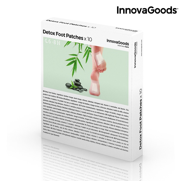 Detoxikační Náplasti na Nohy InnovaGoods (10 kusů)