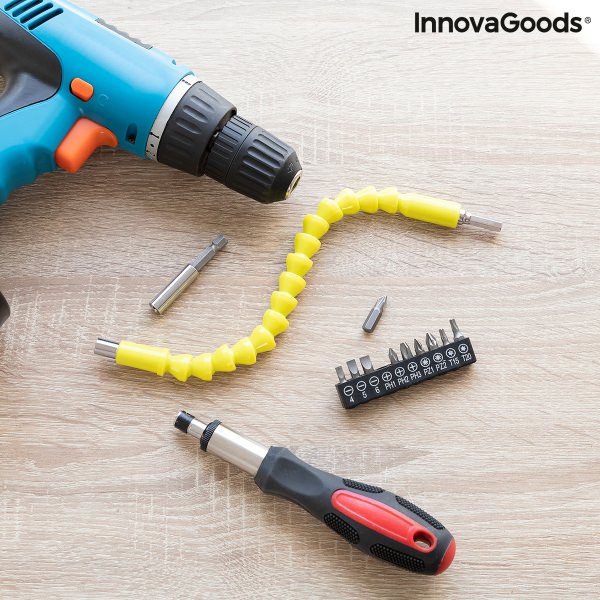 Magnetický ohebný nástavec na šroubovák s příslušenstvím Drillex InnovaGoods