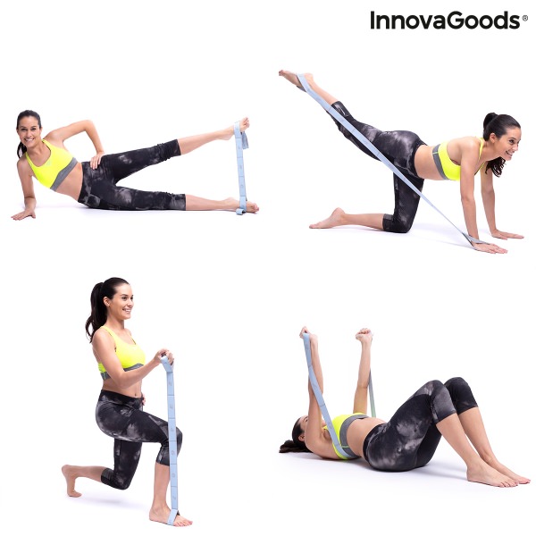 Elastická fitness stuha na protahování s příručkou cviků Stort InnovaGoods