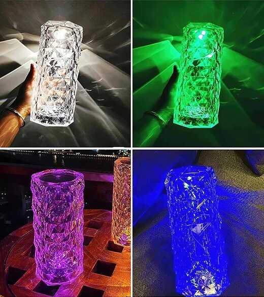Noční krystalická lampa