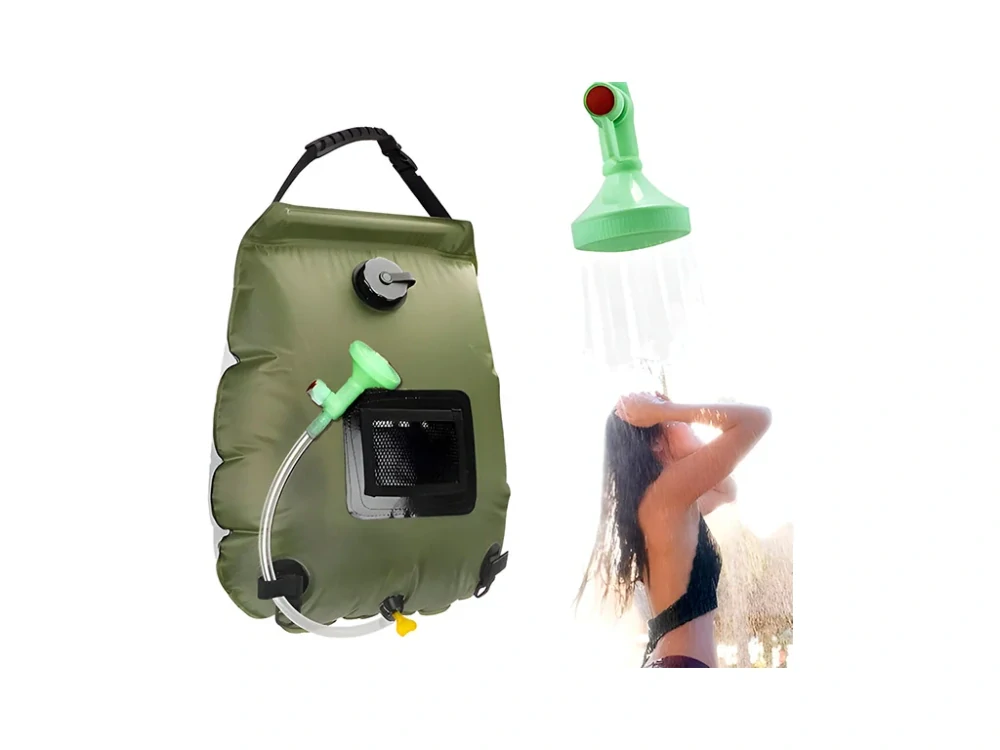 Solární kempingová sprcha s vestavěným teploměrem 20 l