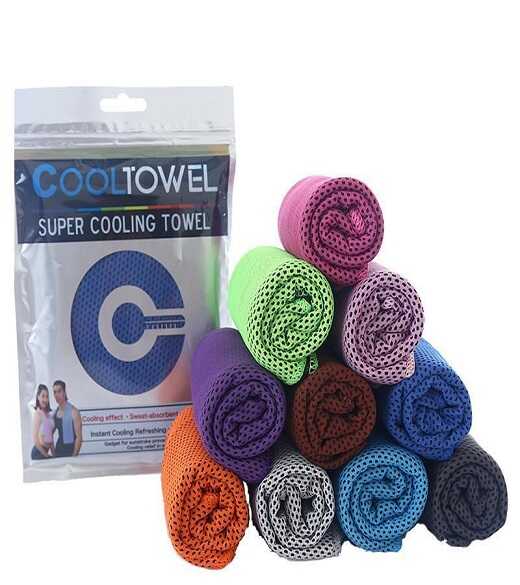 Chladící ručník šedivá 