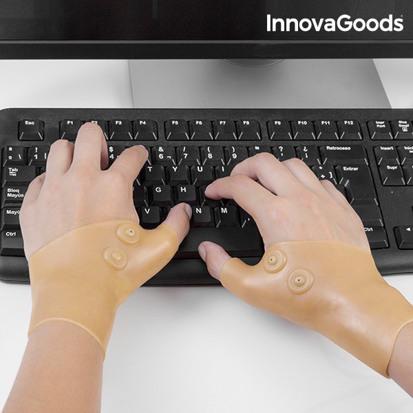 Kompresní bandáže na zápěstí s magnetickými body InnovaGoods Wellness Care (2 kusy)