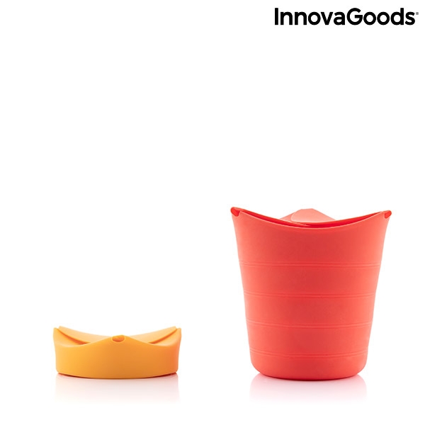Silikonové skládací nádoby na popcorn Popbox InnovaGoods (2 Kusy)