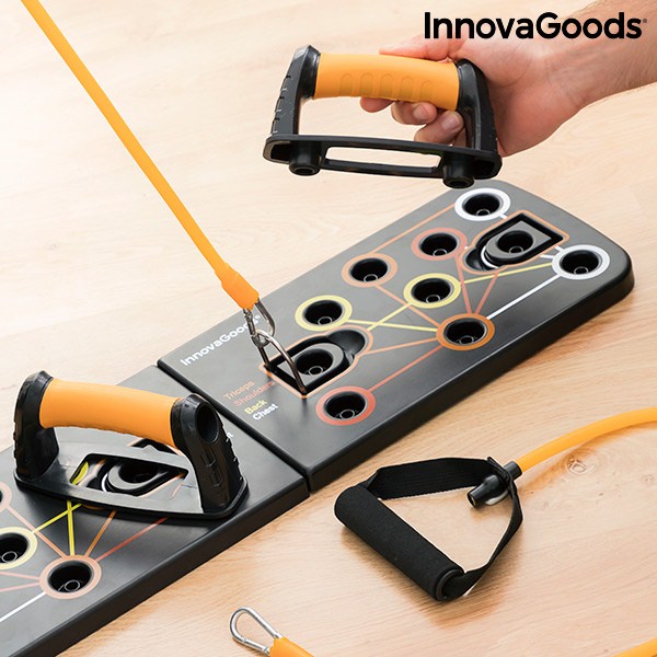 Push-up deska na kliky s odporovými gumami a příručkou cviků Pulsher InnovaGoods
