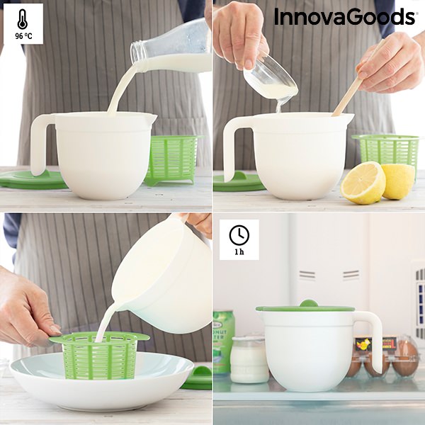 Forma na výrobu tvarohu s příručkou a recepty Freashy InnovaGoods
