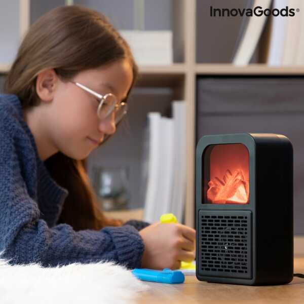Stolní ohřívač s efektem plamene 3D Flehatt InnovaGoods