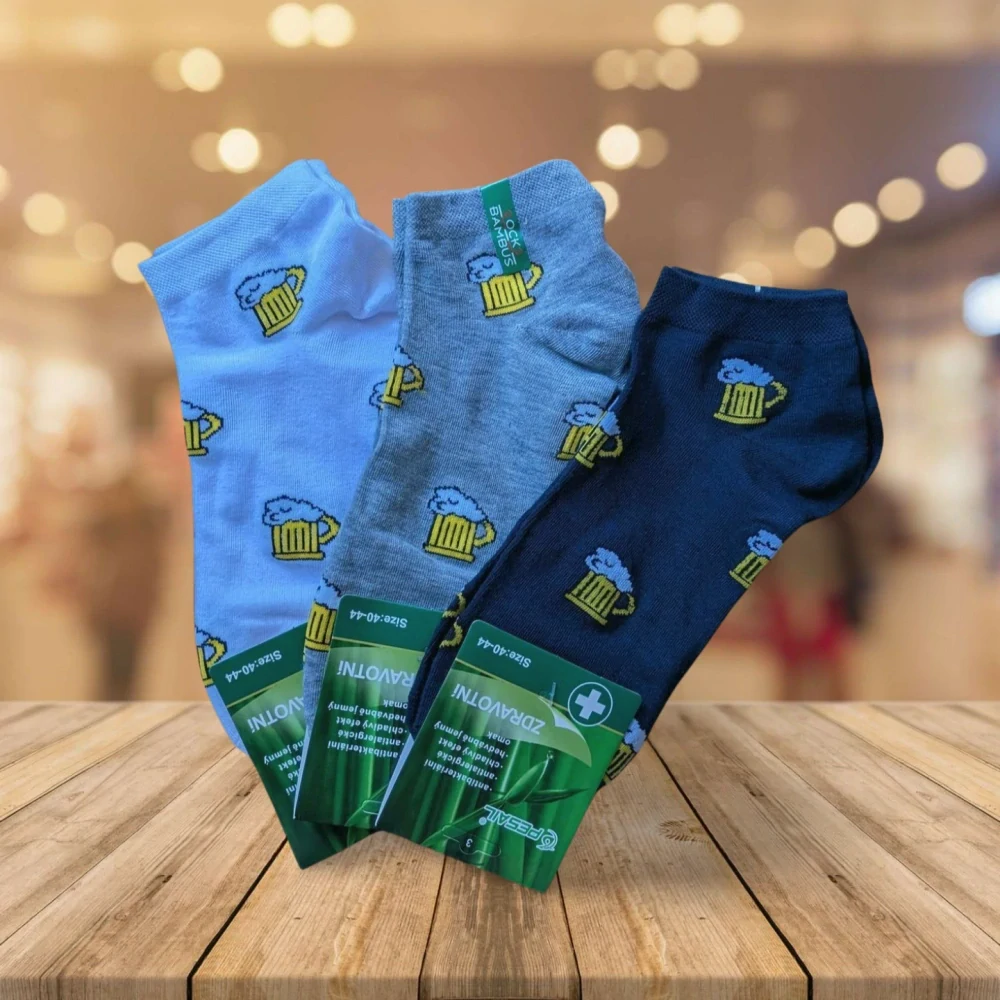 Pánské kotníčkové ponožky - mix barev - 12 párů