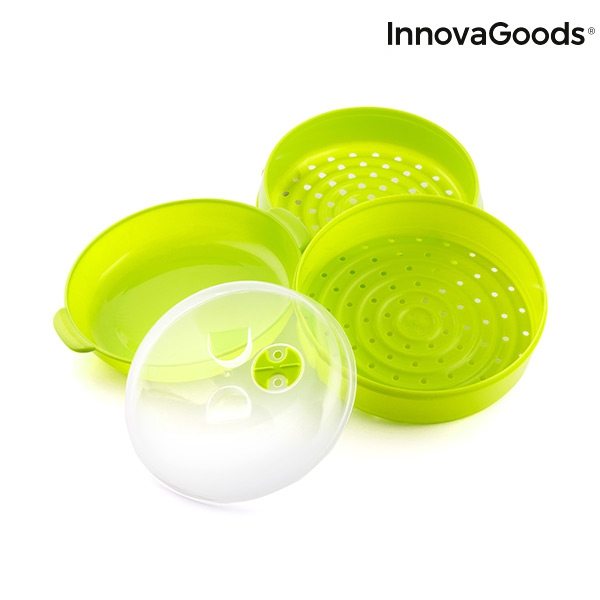 Dvojitý napařovač do mikrovlnné trouby InnovaGoods
