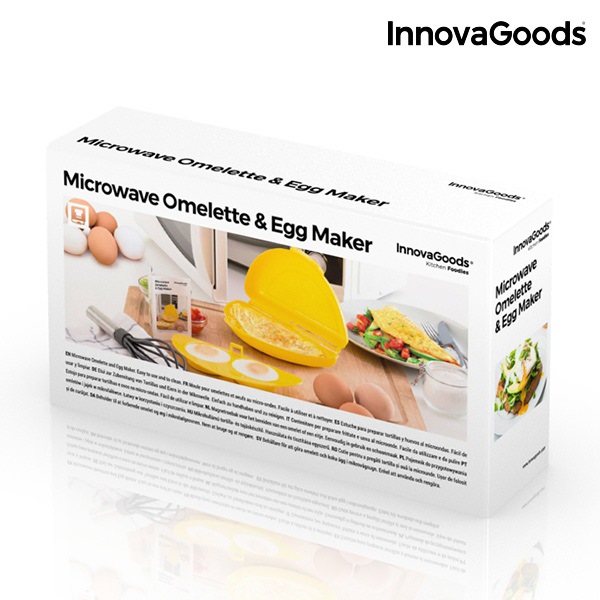 Pomůcka na omelety a vajíčka do mikrovlnné trouby InnovaGoods