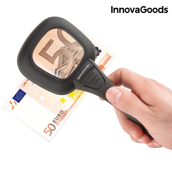 Lupa s LED a ultrafialovým světlem 3X INNOVAGOODS