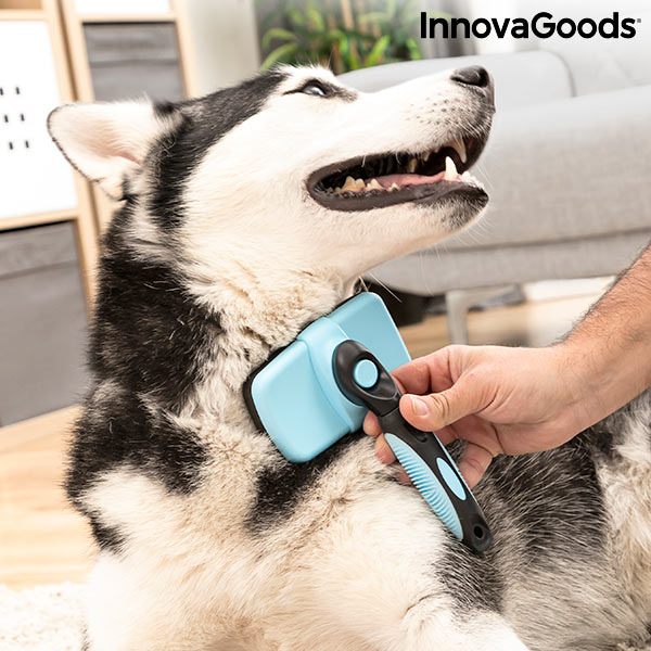 Čistící kartáč na domácí mazlíčky se zatahovacími zuby Groombot InnovaGoods