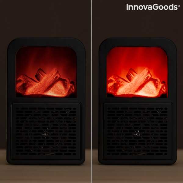 Stolní ohřívač s efektem plamene 3D Flehatt InnovaGoods