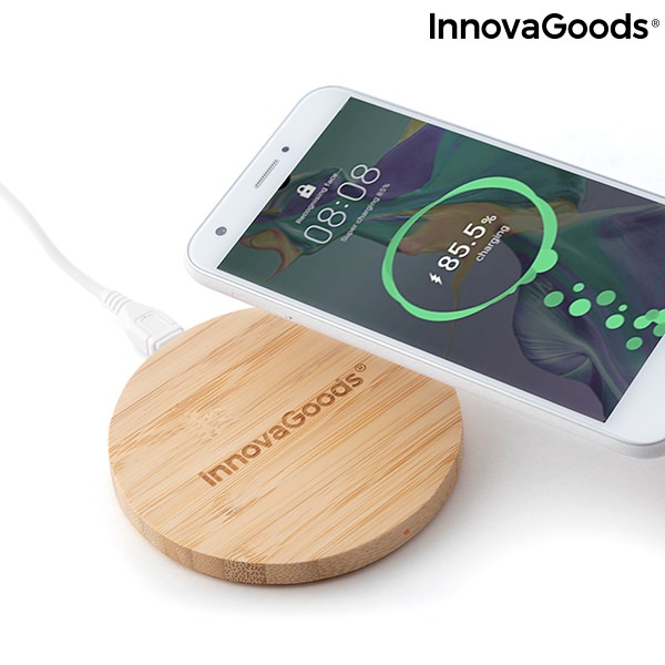Bambusová bezdrátová nabíječka InnovaGoods