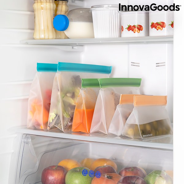 Sada hermetických sáčků na více použití Zags InnovaGoods 6 Kusů