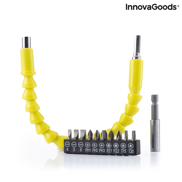 Magnetický ohebný nástavec na šroubovák s příslušenstvím Drillex InnovaGoods