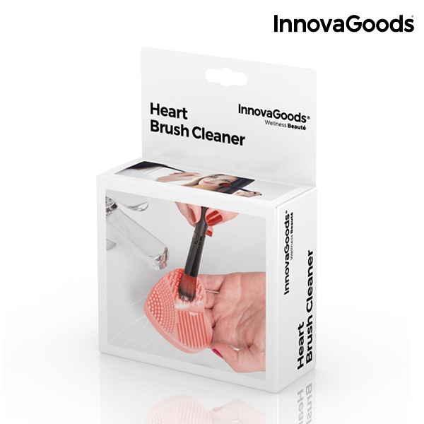 Pomůcka na čištění štětců na líčení Heart InnovaGoods