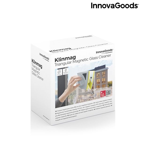 Trojúhelníkový magnetický čistič oken Klinmag InnovaGoods