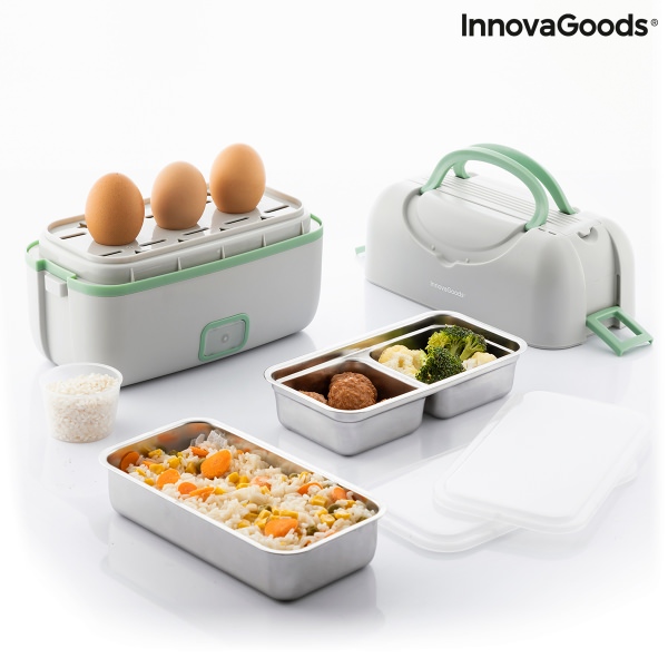Elektrická parní krabička na jídlo 3 v 1 s recepty Beneam InnovaGoods