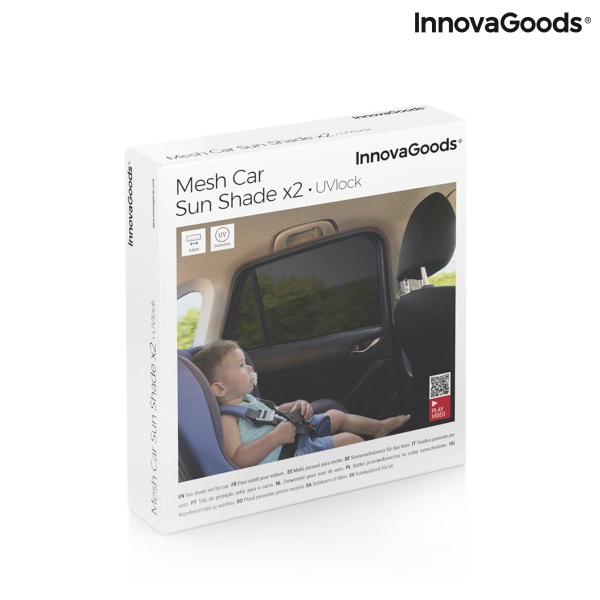 Sluneční clona do auta UVlock InnovaGoods 2kusy