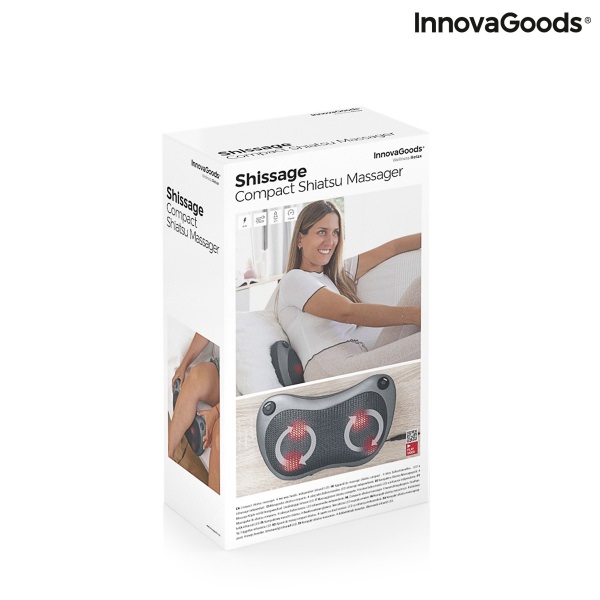 Kompaktní masážní polštář Shiatsu Shissage InnovaGoods