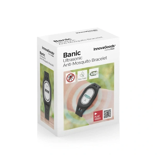 Ultrazvukový dobíjecí náramek proti komárům Banic InnovaGoods