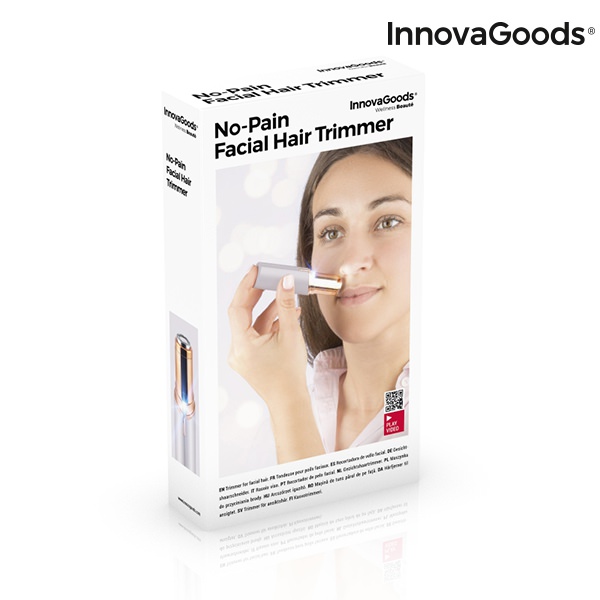 Bezbolestný obličejový depilátor s LED InnovaGoods