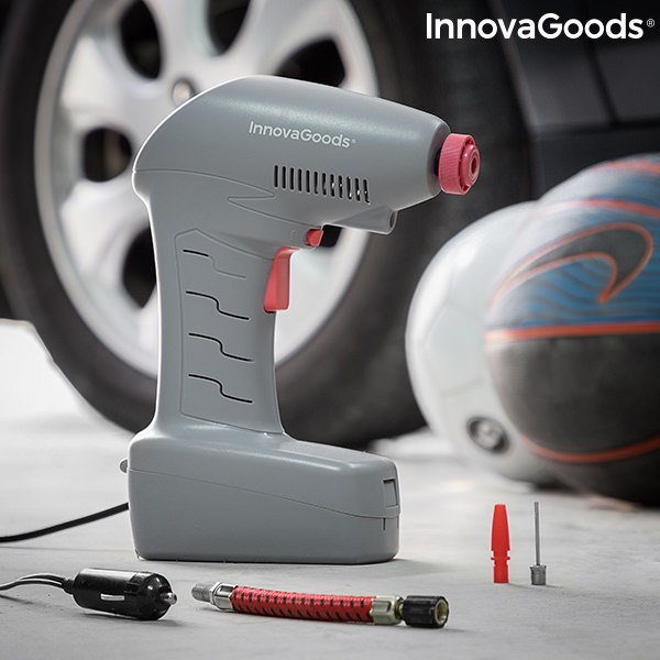 Přenosný vzduchový kompresor s LED světlem Airpro+ InnovaGoods