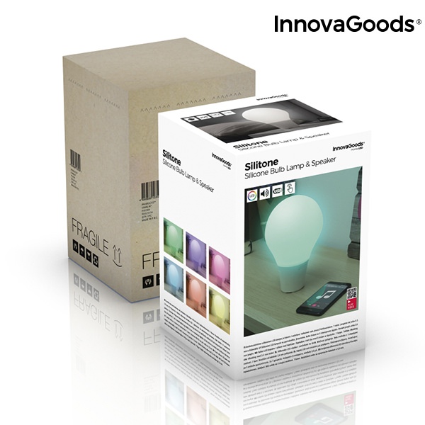 Silikonová dotyková LED lampa s reproduktorem Silitone InnovaGoods