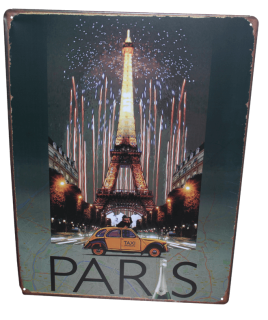 Vtipné plechové cedule rozměr 40 x 30 cm Paris