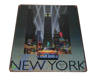 Vtipné plechové cedule rozměr 40 x 30 cm New York